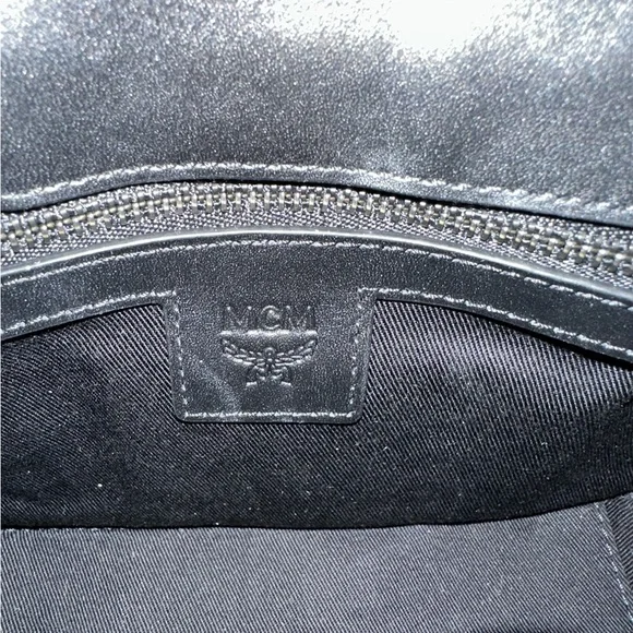 MCM Color Splash Logo Small Crossbody Bag in "Vallarta Blue" Colorway UNISEX NWT - Picture 13 of 15